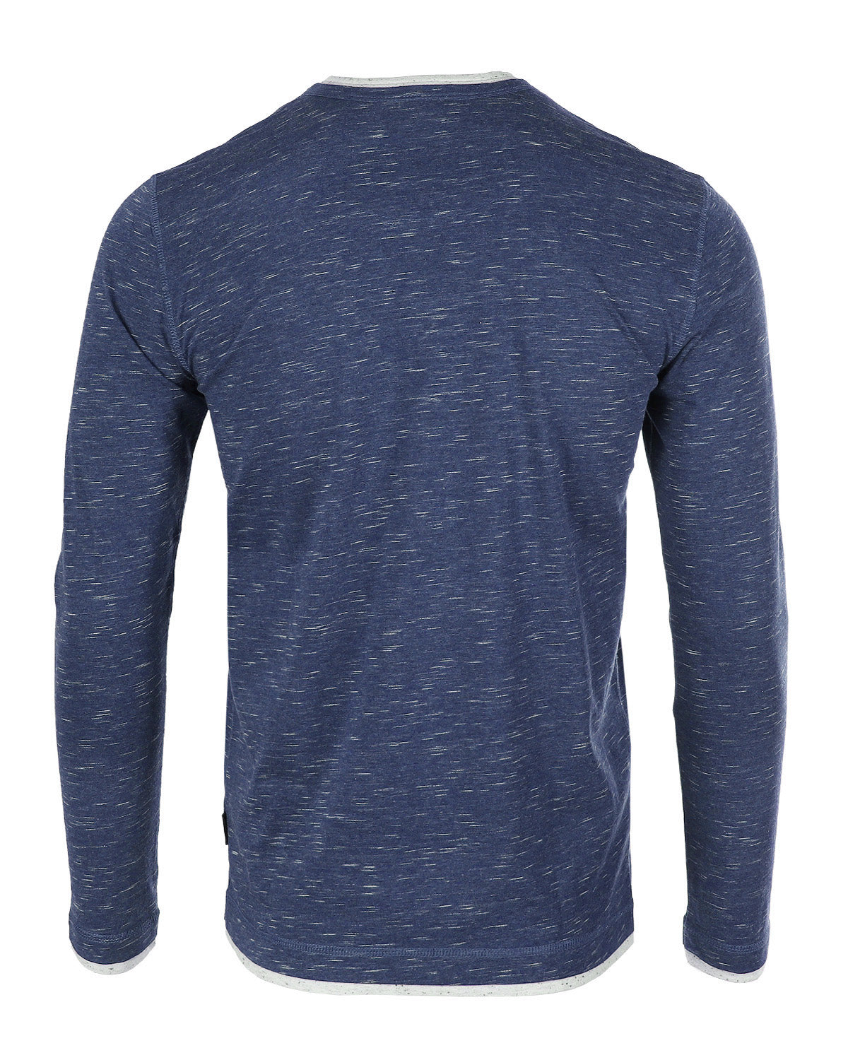 Men's Long Sleeve Double Layered Y-Neck Fashion Henley