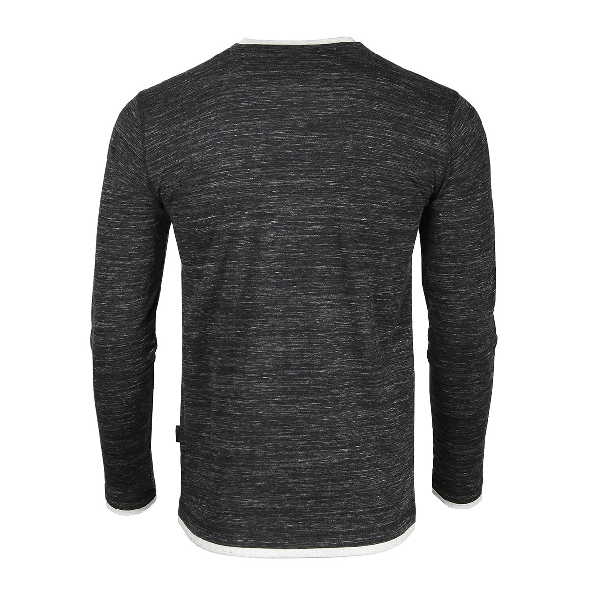 Men's Long Sleeve Double Layered Y-Neck Fashion Henley