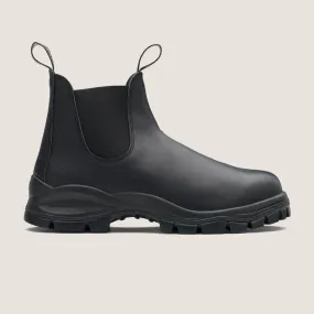 Men's Lug  Chelsea Boots  -  Black