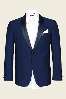 Men's Matte Navy Tuxedo Jacket