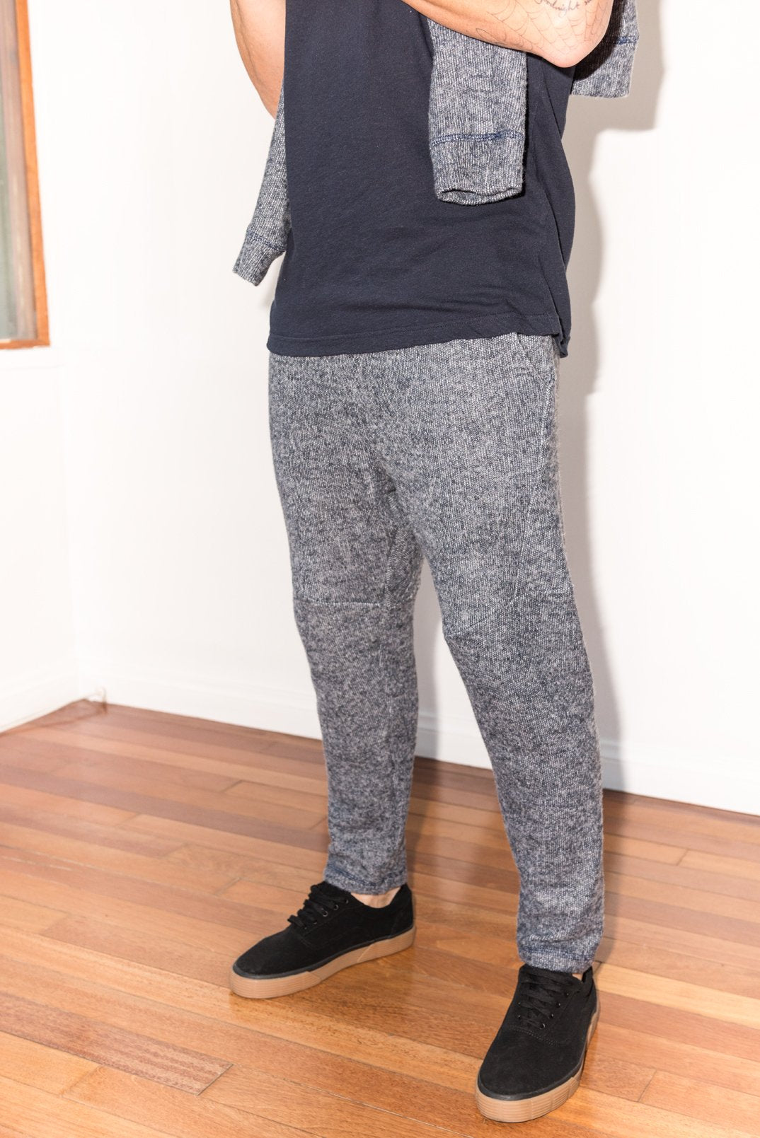 Men's Soft Knit Melange Jogger Pant