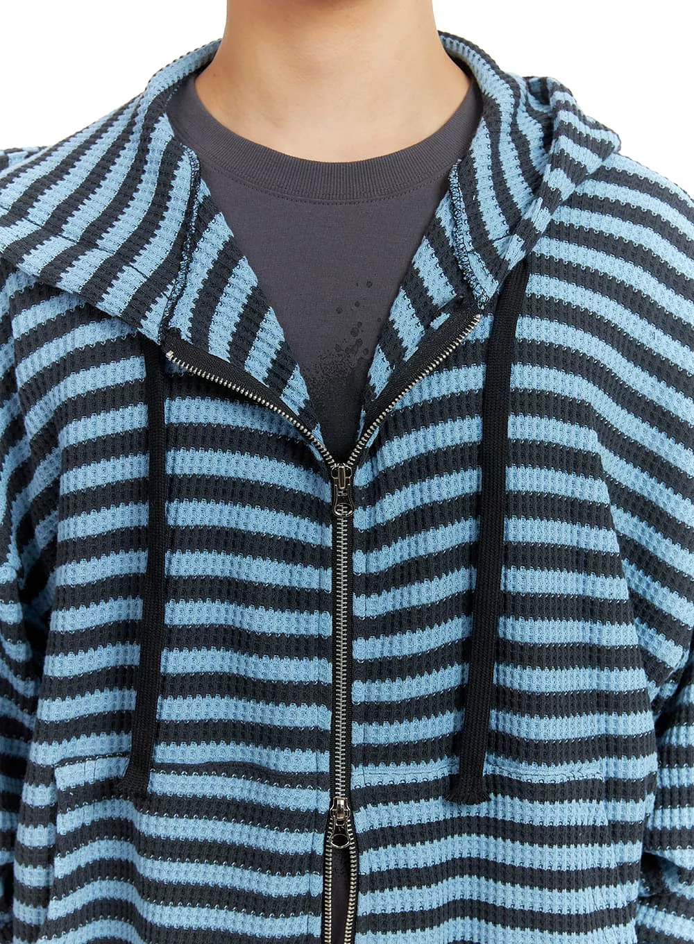 Men's Striped Hoodie Jacket IA401