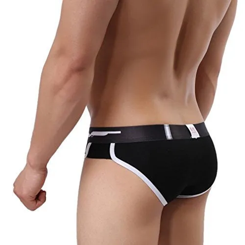 MEN'S UNDERWEAR,NEARTIME MENS BOXERS POUCH SHORTS UNDERPANTS SLEEPWEAR (L, BLACK)