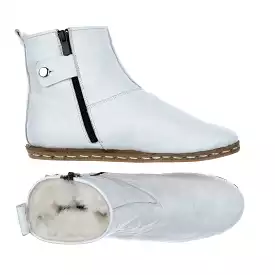 Men's White Shearling Boots