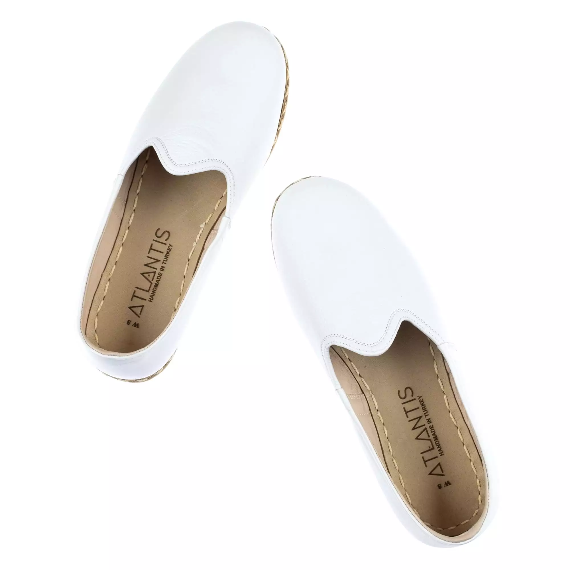 Men's White Slip On Shoes