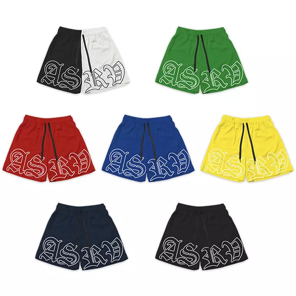 Mesh Beach Shorts Sports Gym Shorts Men's Summer Running Jogging Training Dry Quick Plus Size Shorts S4513341