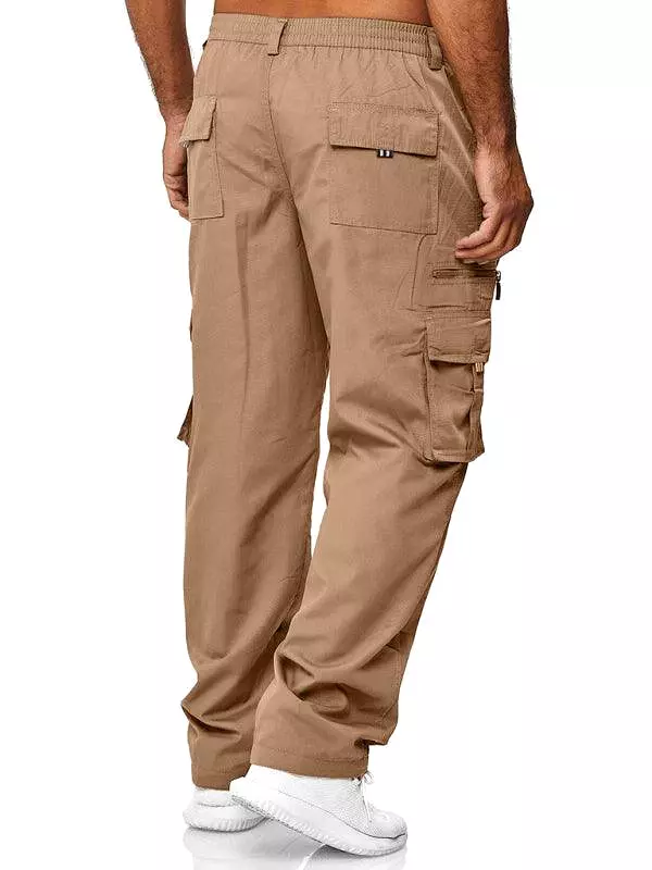 Multi-Pocket Loose Men Cargo Pants