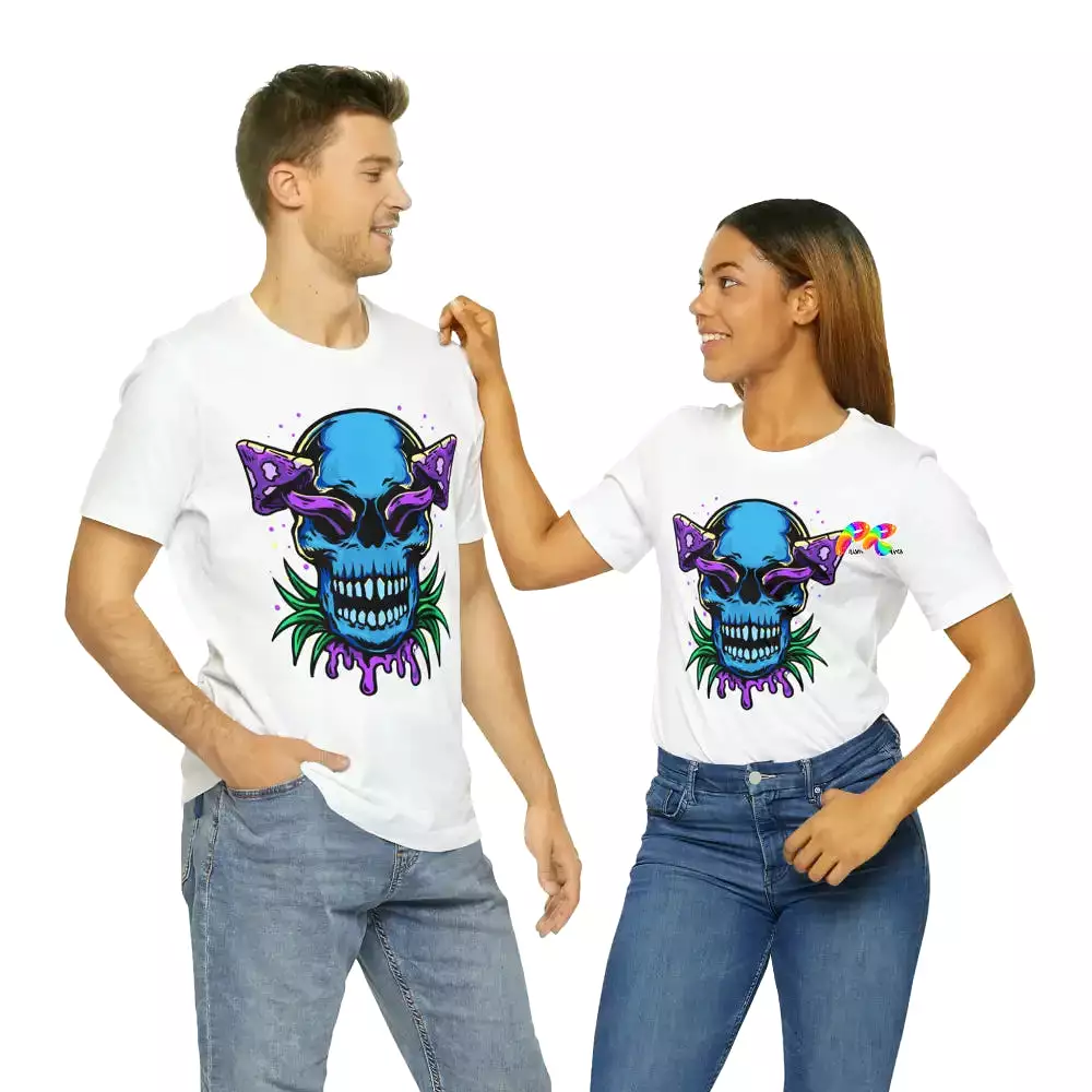 Mushroom Skull Unisex Short Sleeve T-Shirt