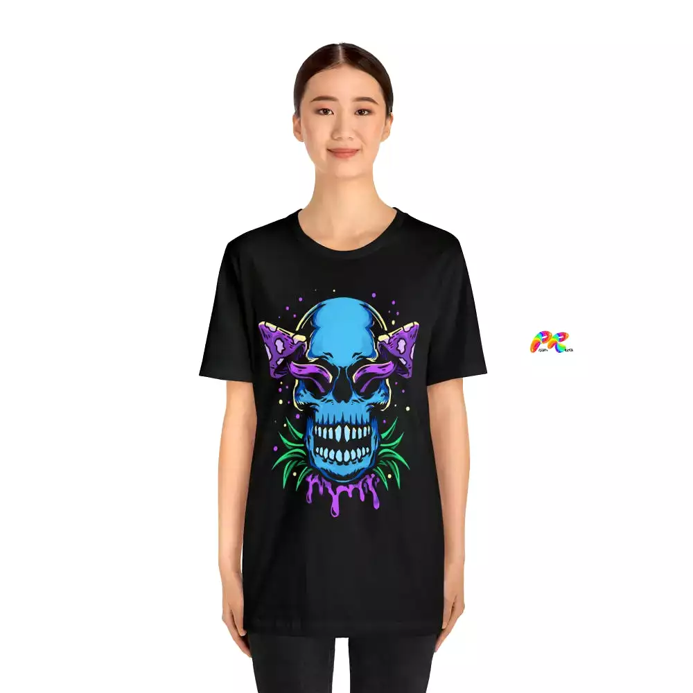 Mushroom Skull Unisex Short Sleeve T-Shirt