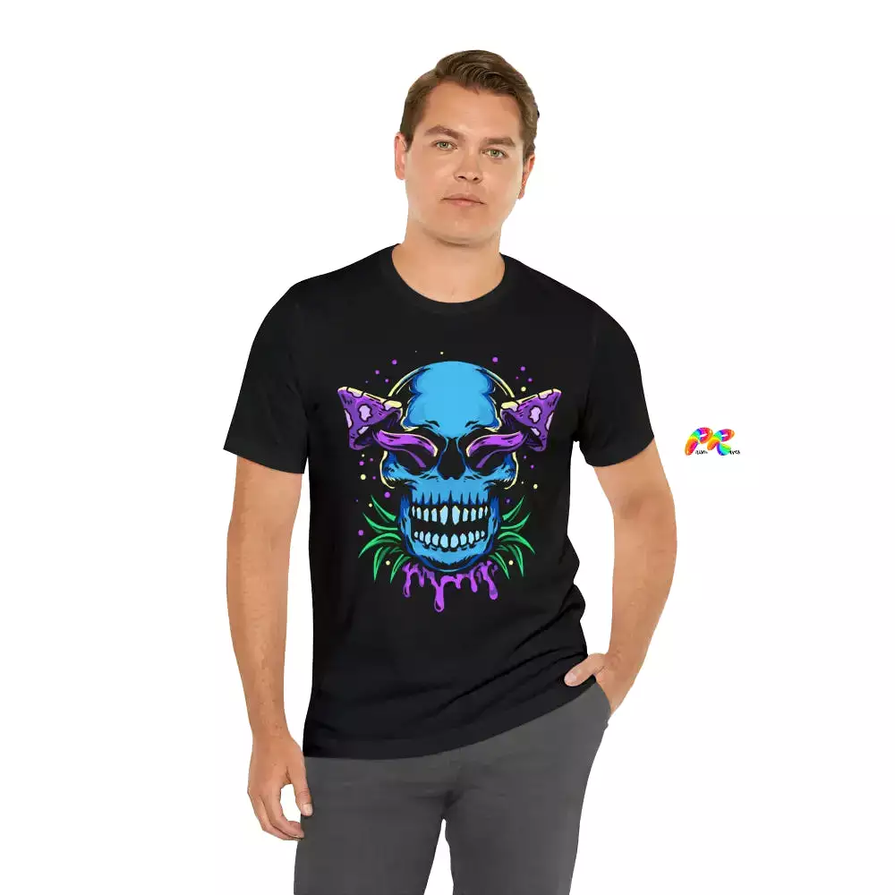 Mushroom Skull Unisex Short Sleeve T-Shirt