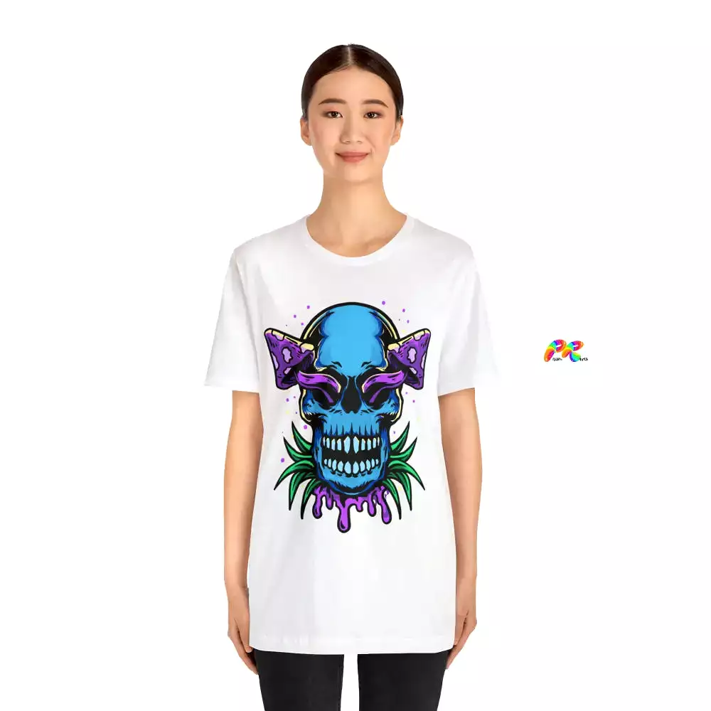 Mushroom Skull Unisex Short Sleeve T-Shirt