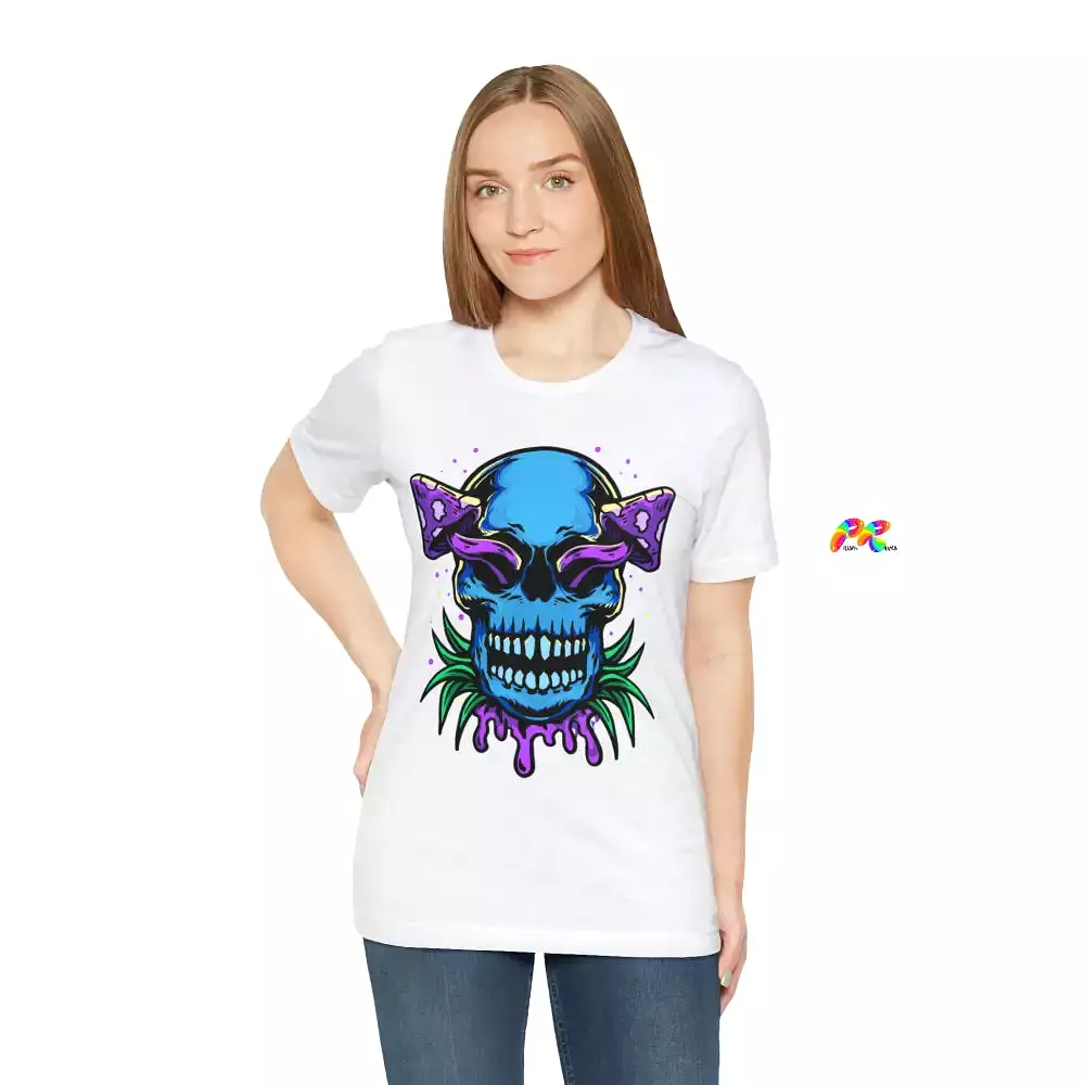 Mushroom Skull Unisex Short Sleeve T-Shirt