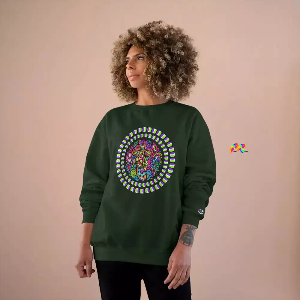 Mushroom Trip Rave Champion Sweatshirt