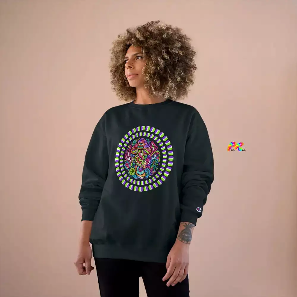 Mushroom Trip Rave Champion Sweatshirt