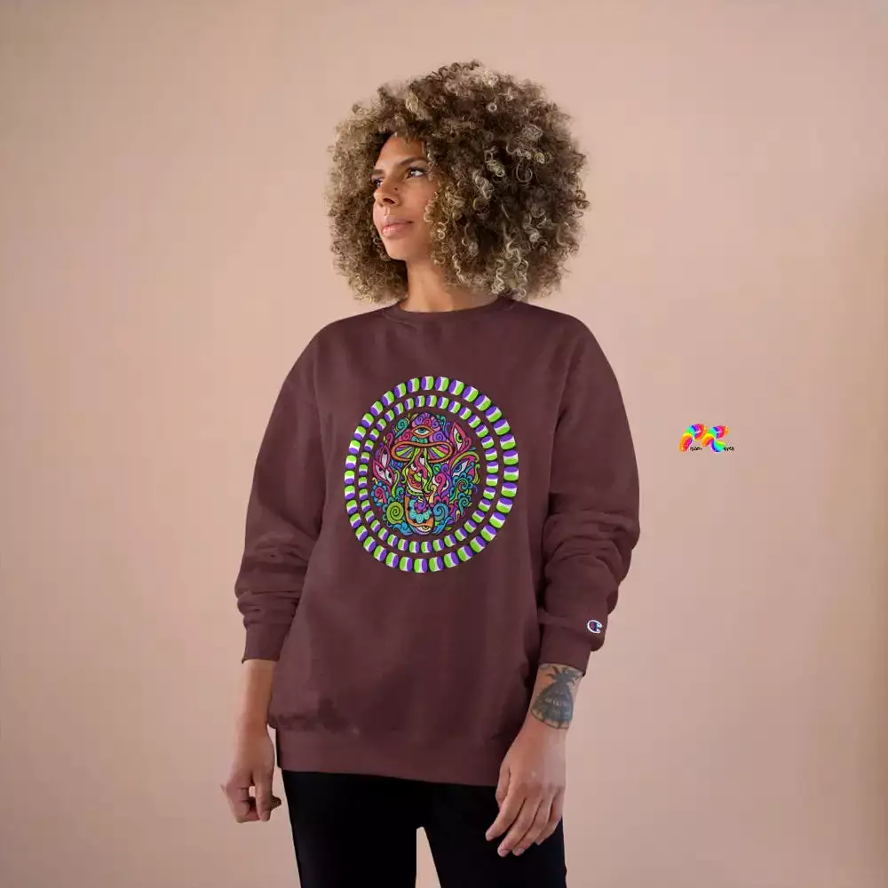 Mushroom Trip Rave Champion Sweatshirt