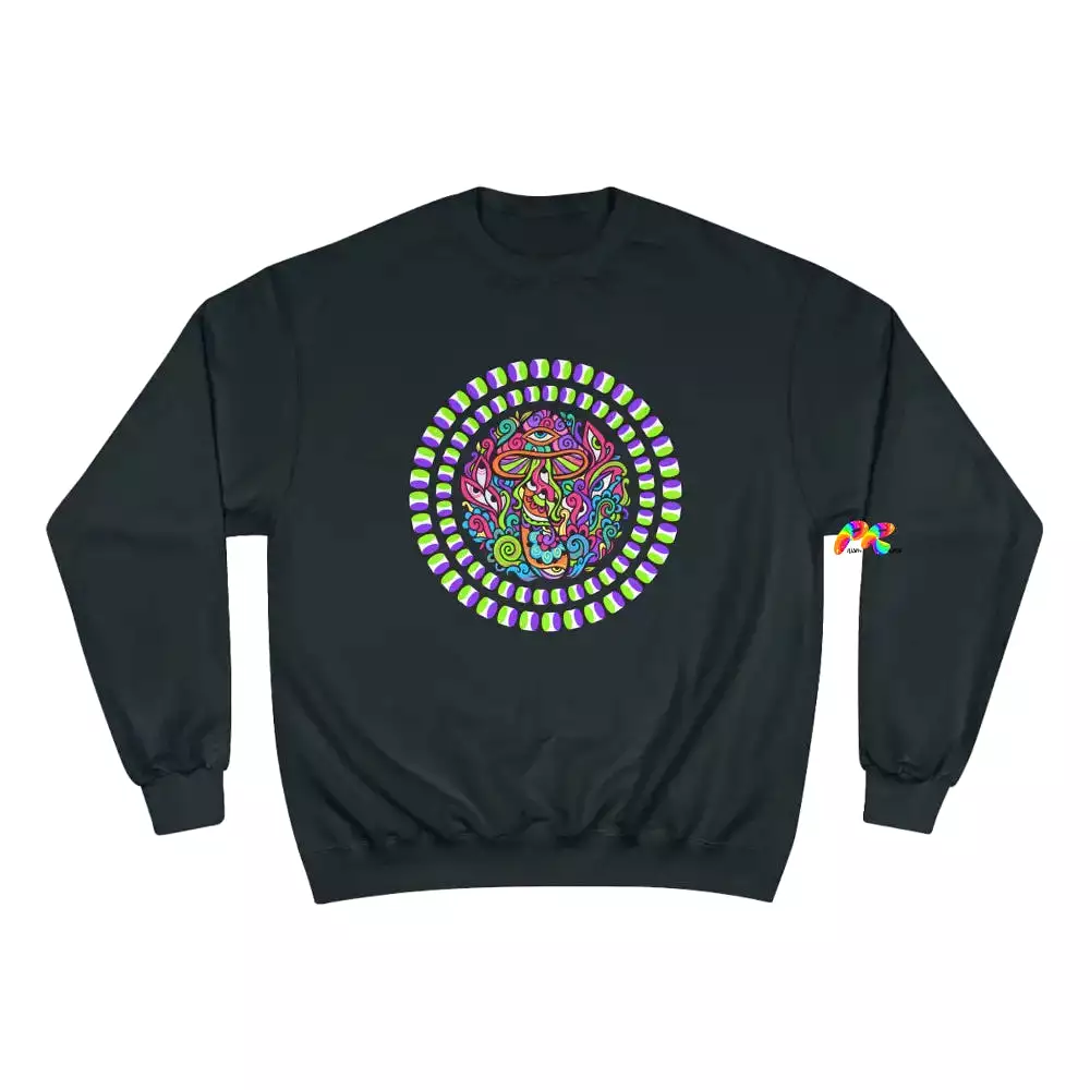 Mushroom Trip Rave Champion Sweatshirt