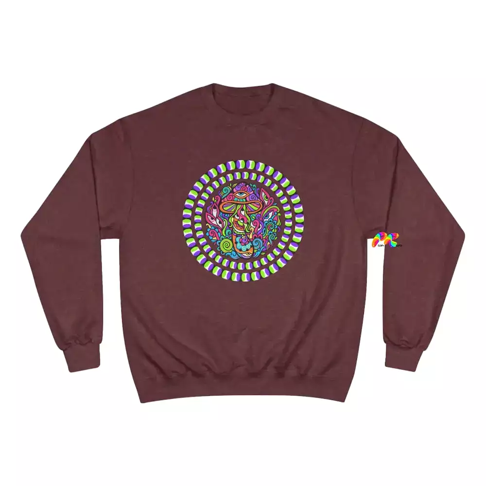 Mushroom Trip Rave Champion Sweatshirt