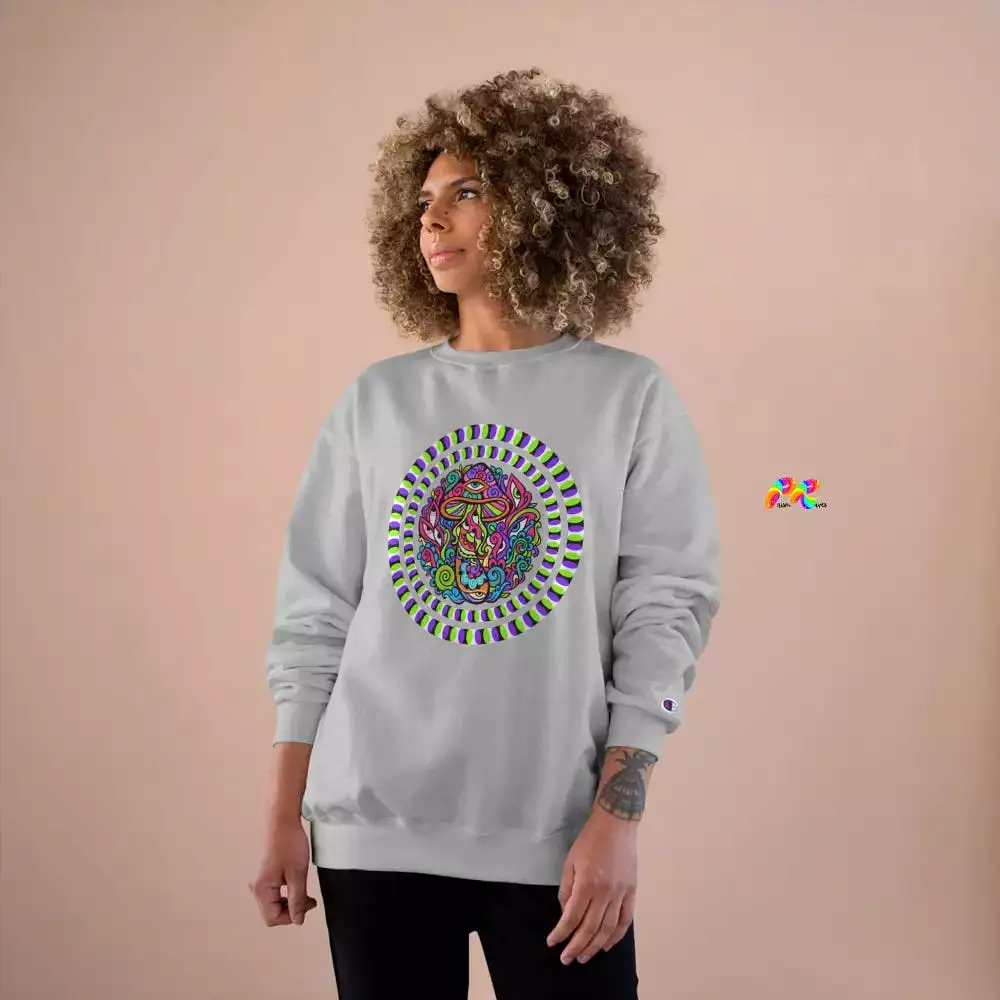 Mushroom Trip Rave Champion Sweatshirt