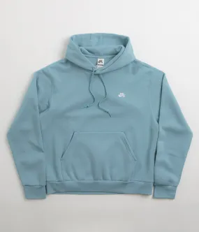 Nike SB Essential Small Logo Hoodie - Denim Turquoise / White