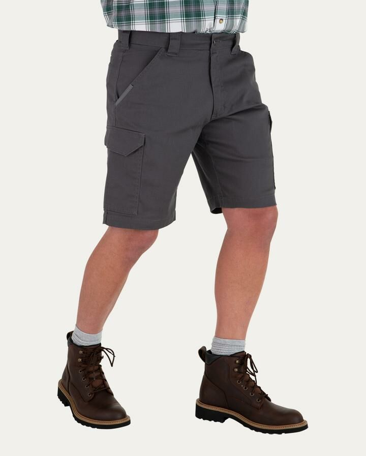 Noble Outfitters Men's Canvas Flex Carpenter Short in Grey