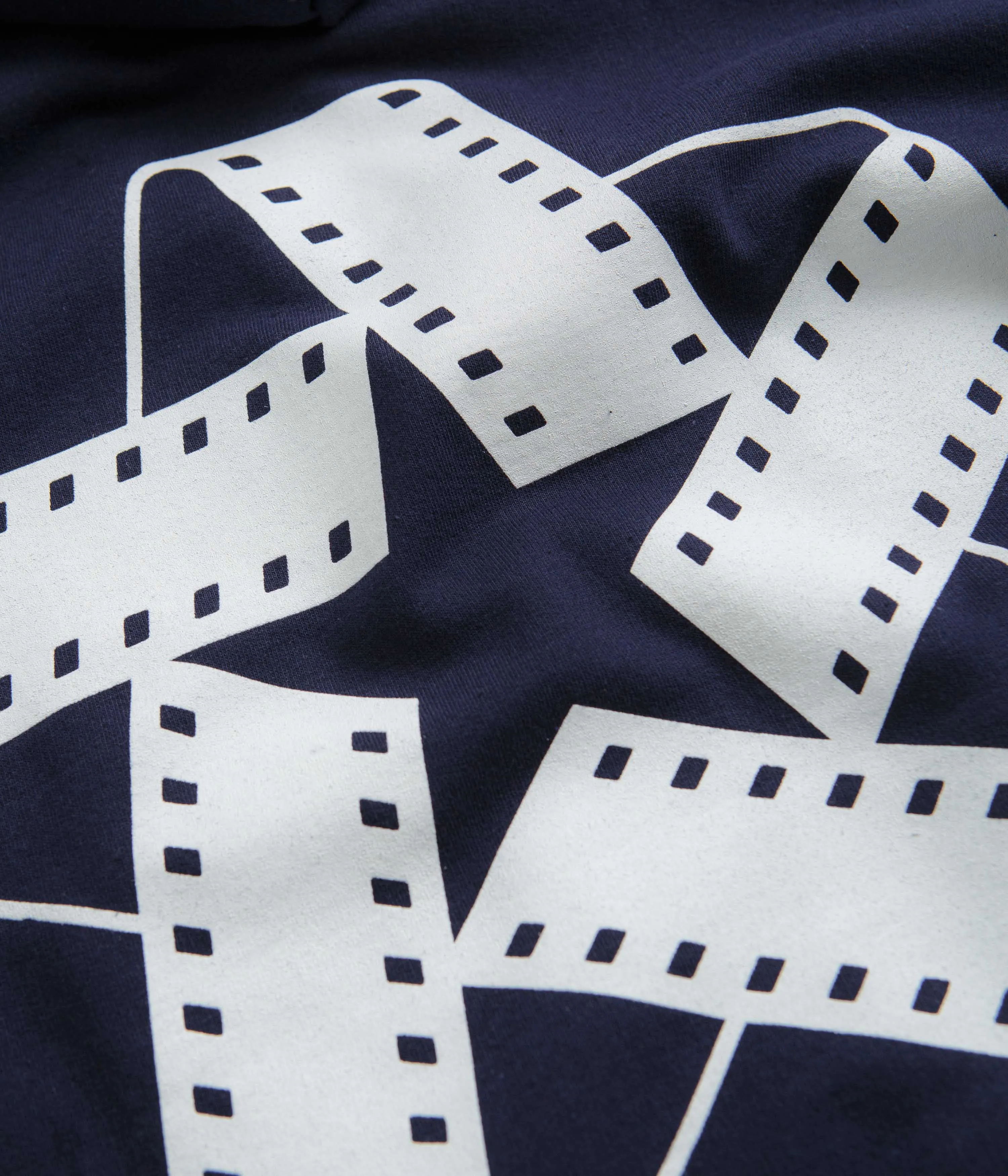 North Film Star Hoodie - Navy / White