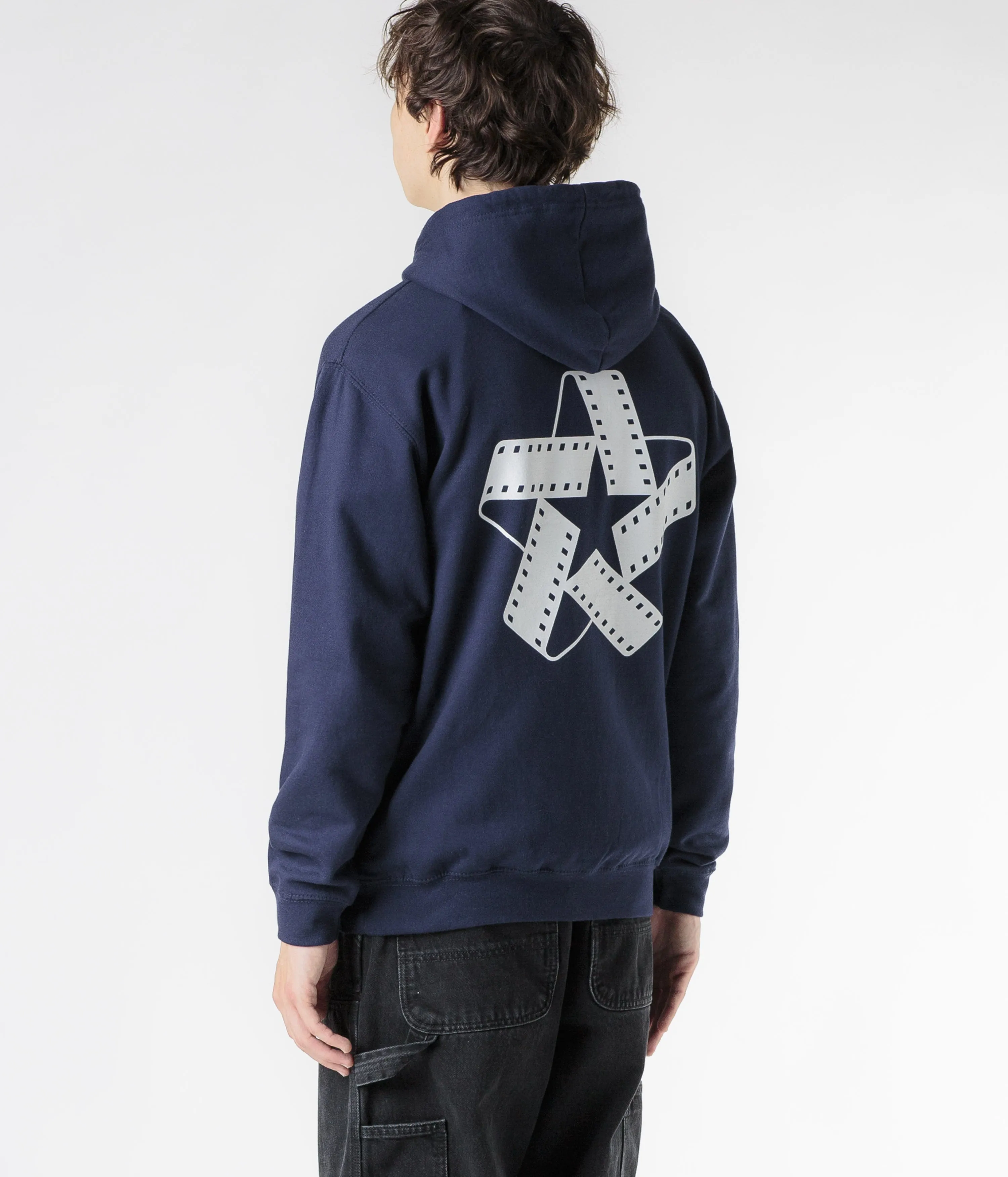 North Film Star Hoodie - Navy / White