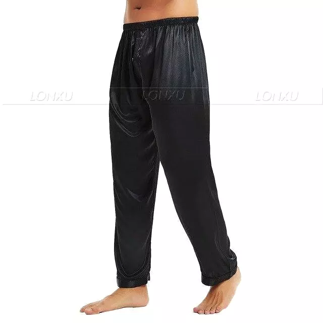 Not Too Easy Men Silk Pajama Pants