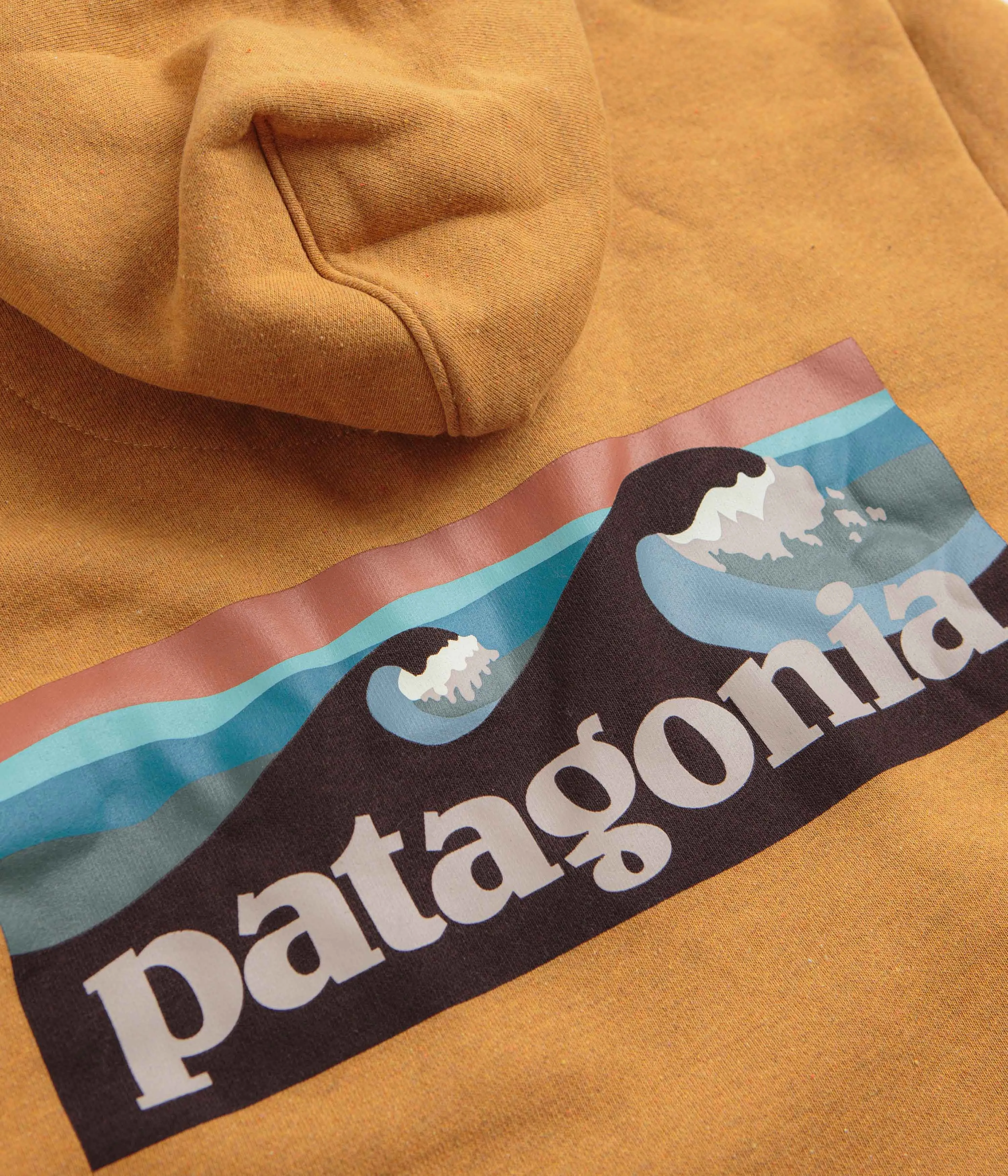 Patagonia Boardshort Logo Uprisal Hoodie - Dried Mango