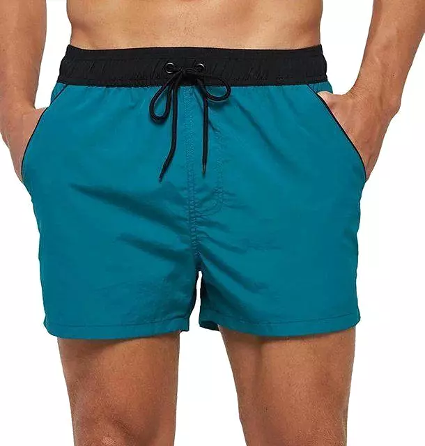 Patchwork Beach Shorts For Men