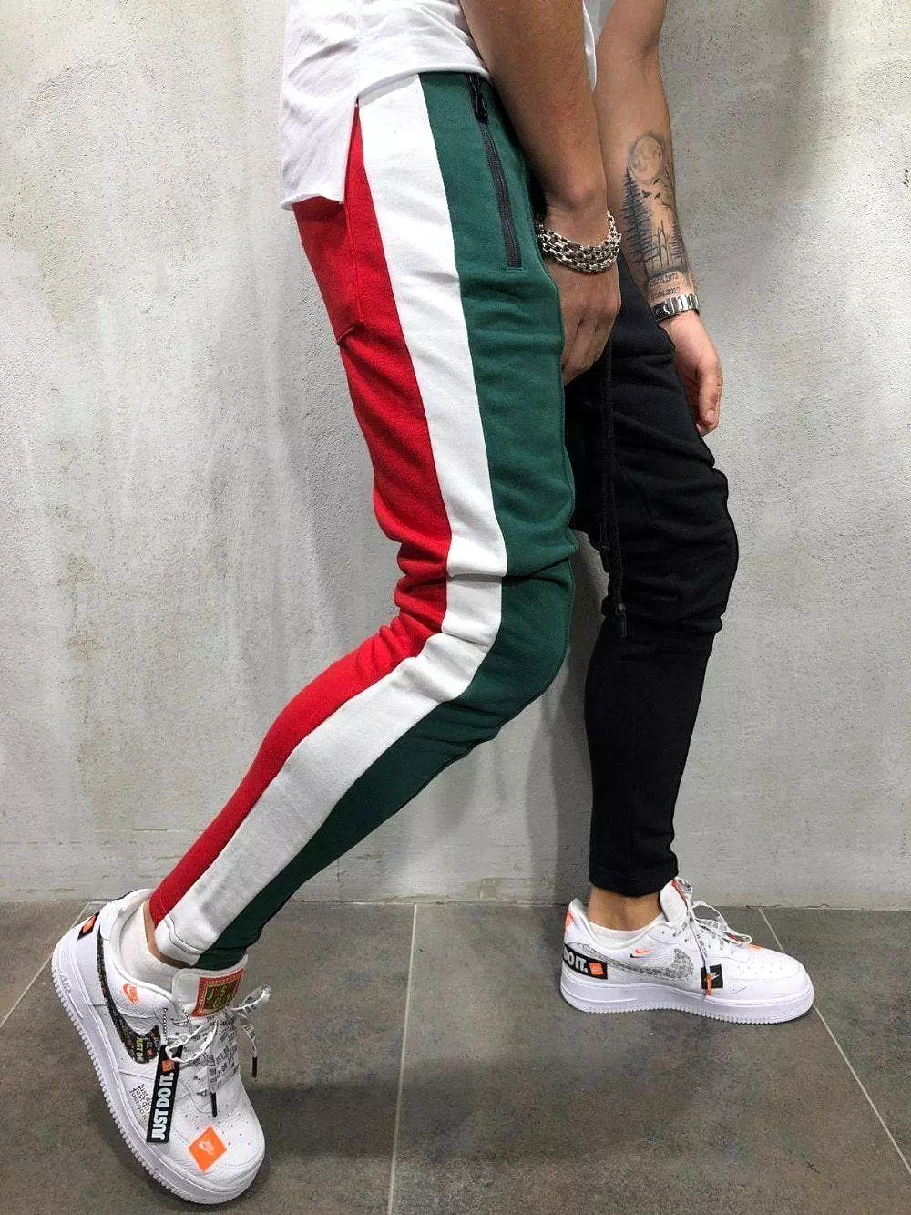 Patchwork Casual Pants For Men