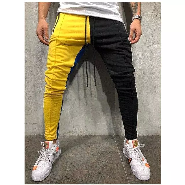 Patchwork Casual Pants For Men