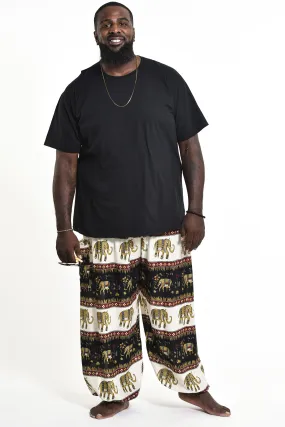 Plus Size Elephant Bliss Men's Elephant Pants in Black