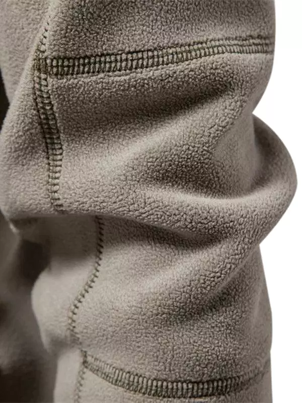 Polar Stand Collar Fleece Men Sweatshirt