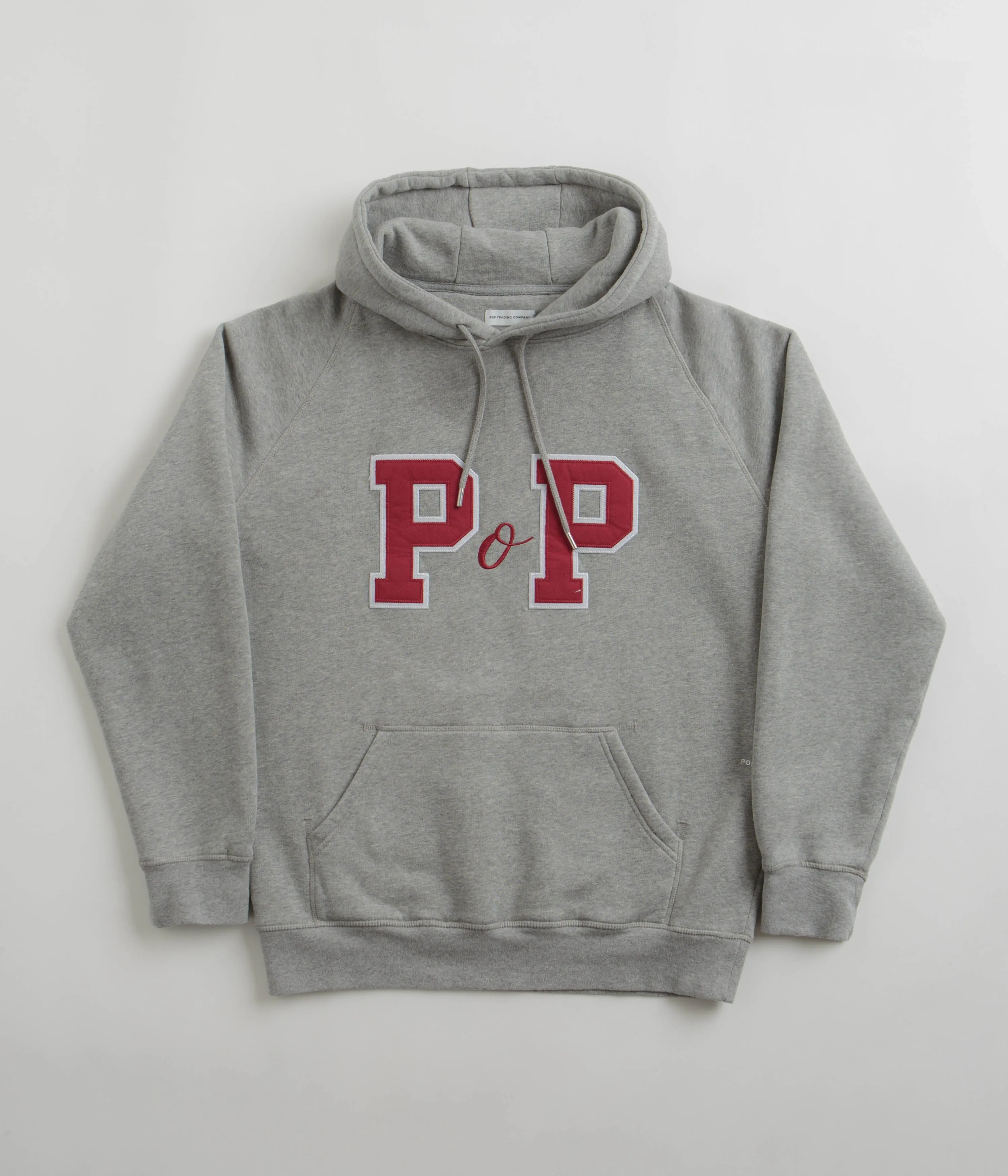 Pop Trading Company College P Hoodie - Grey Heather