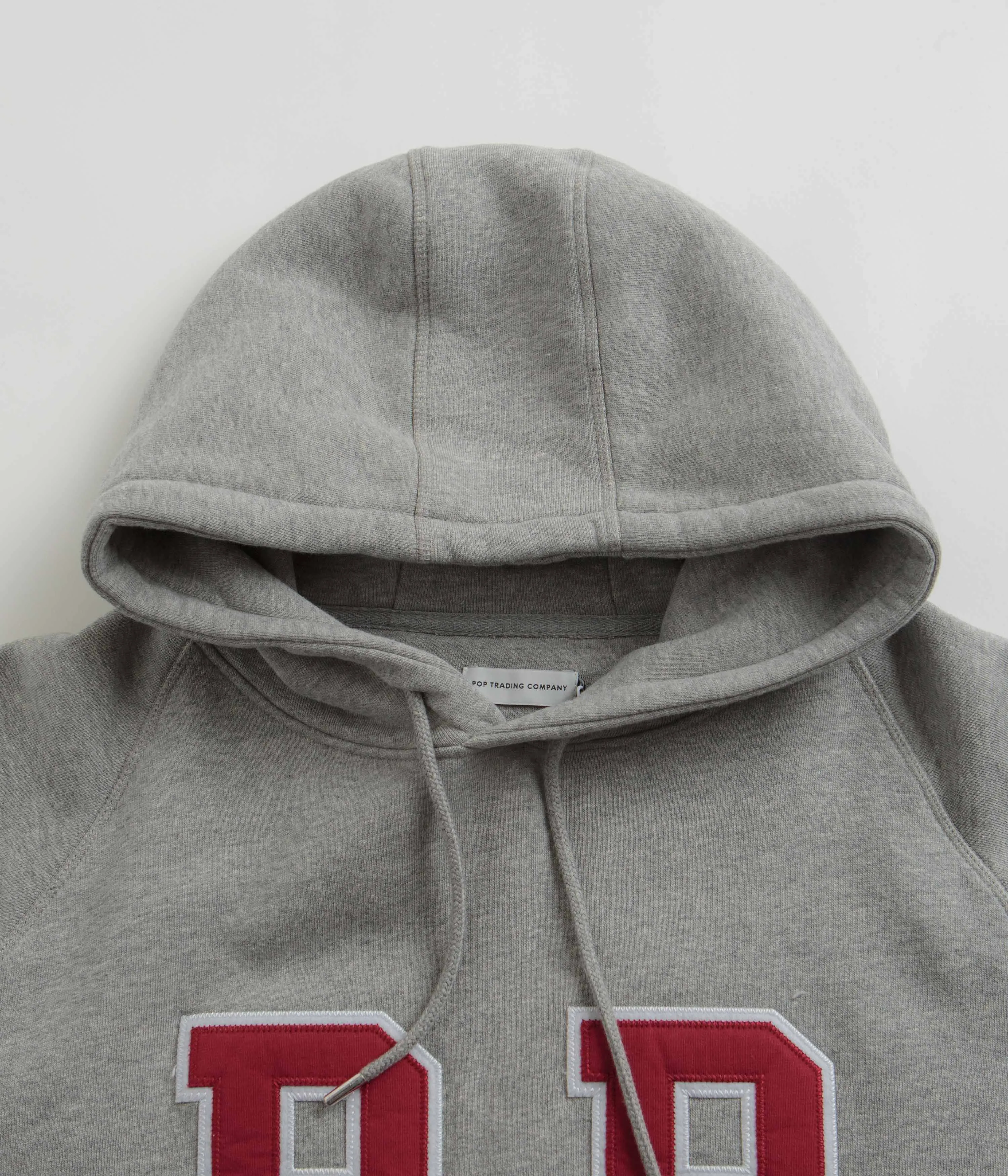 Pop Trading Company College P Hoodie - Grey Heather