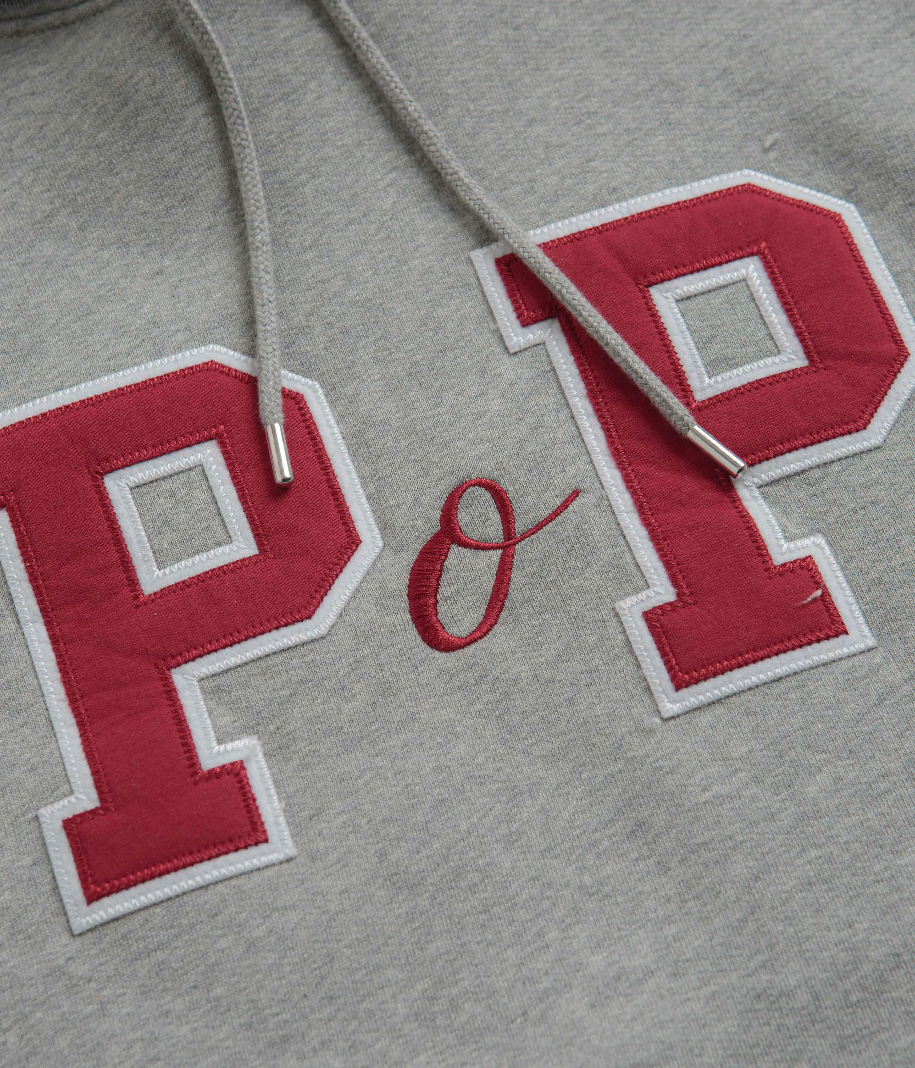 Pop Trading Company College P Hoodie - Grey Heather