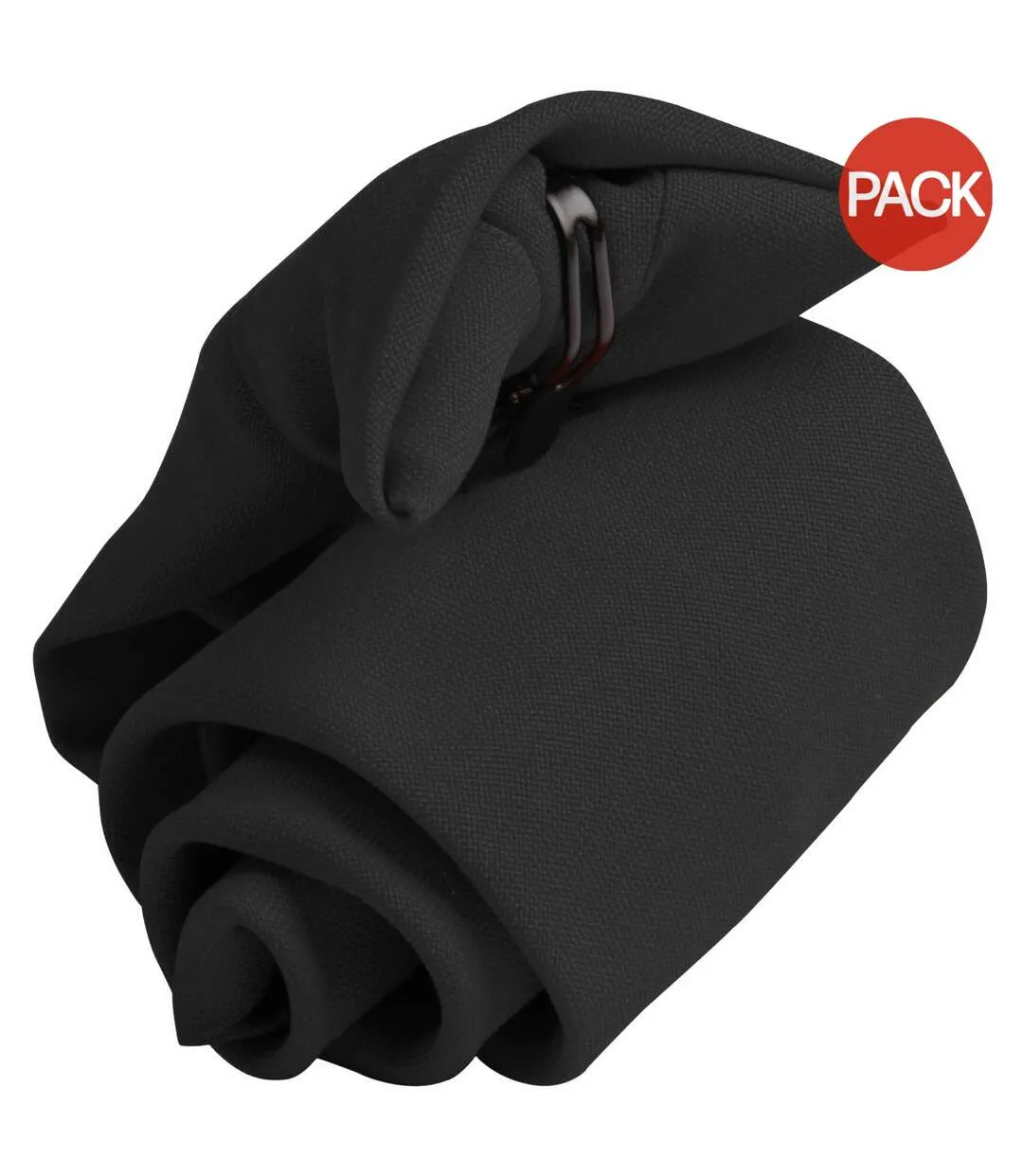 Premier Tie - Mens Plain Workwear Clip On Tie (Pack of 2) (Black) (UTRW6936)