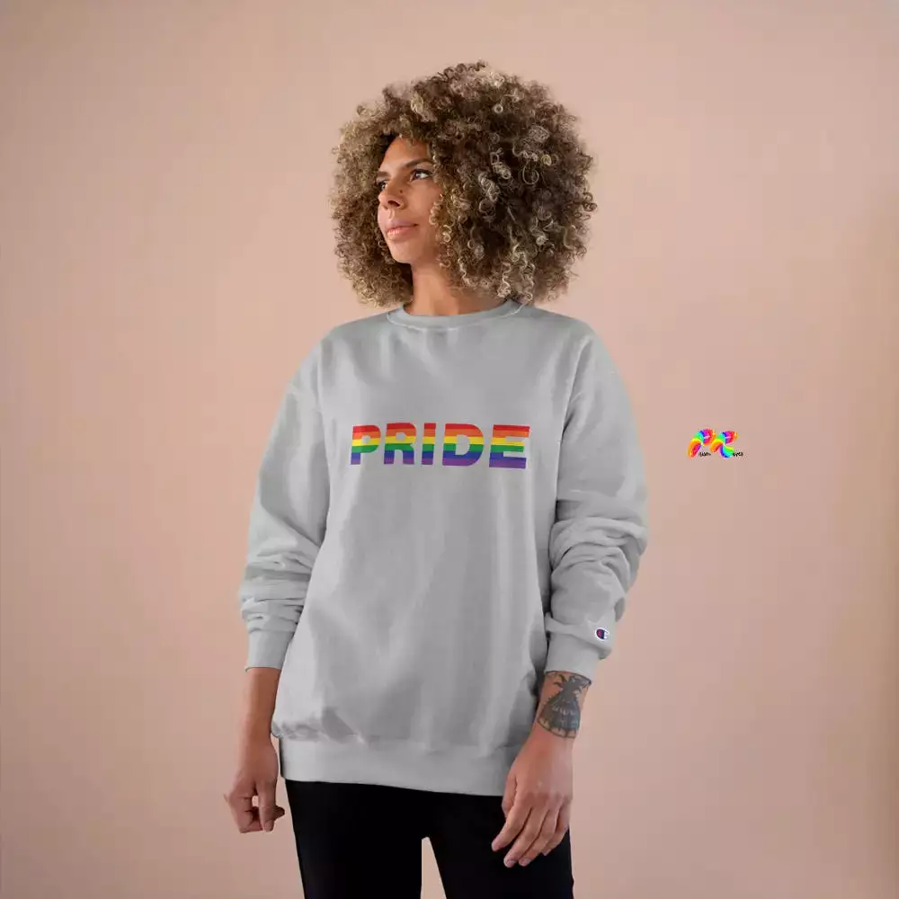 Pride Striped Champion Sweatshirt