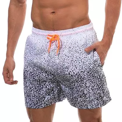 Printed Patchwork Men Beach Shorts