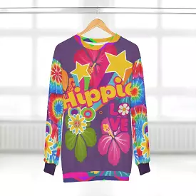 Purple Hippie Love Unisex Sweatshirt