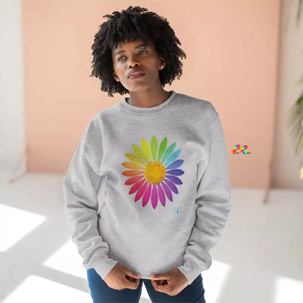 Rainbow Flower Unisex Sweatshirt