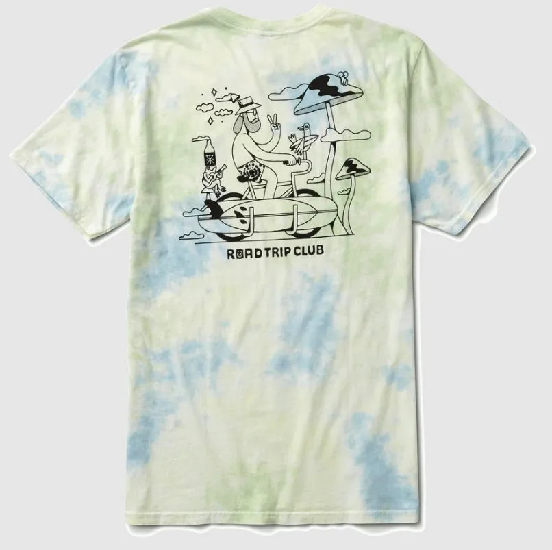 ROARK ROAD TRIP CLUB TIE DYE MENS T-SHIRT