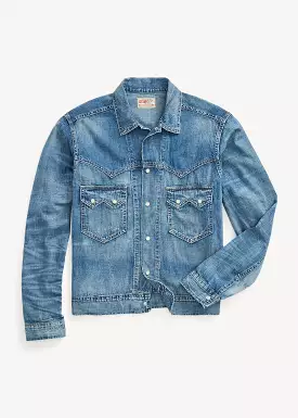 RRL Hewson Indigo Denim Wester Jacket