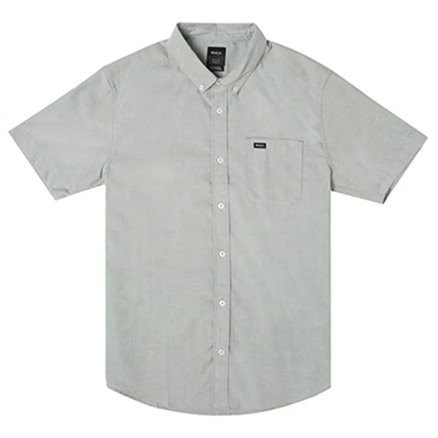 RVCA Men's Short Sleeve That'll Do Stretch Button-Up Shirt