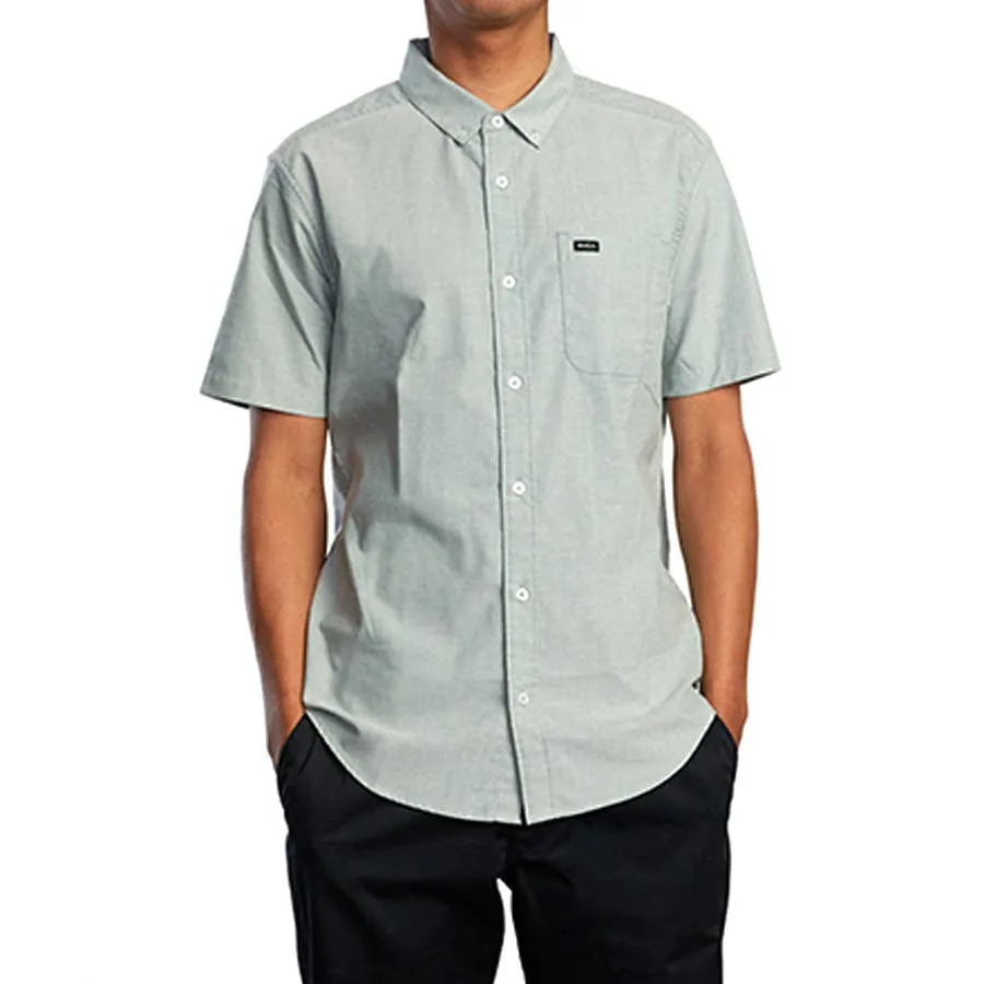 RVCA Men's Short Sleeve That'll Do Stretch Button-Up Shirt