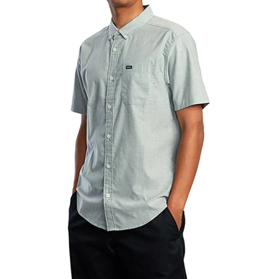 RVCA Men's Short Sleeve That'll Do Stretch Button-Up Shirt