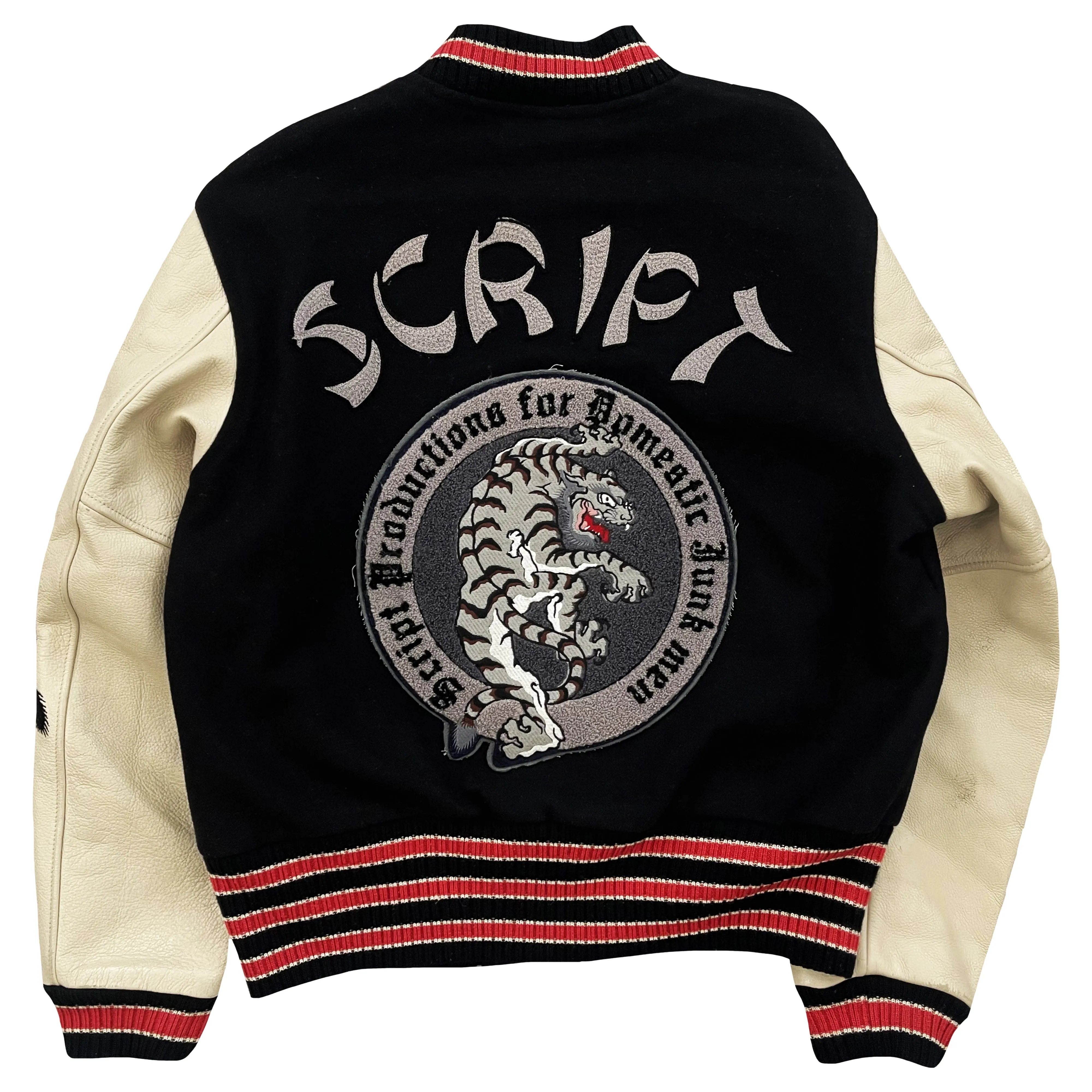 Script Japanese Sukajan Varsity Jacket - M