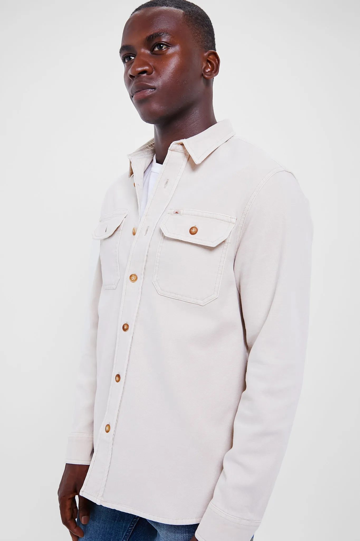 Sea Salt Sunwashed Shirt Jacket