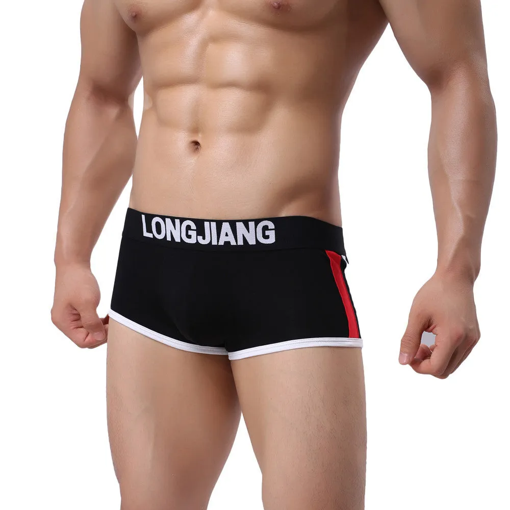 Sexy Mens Flat Angle Underwear comfortable Shorts Pouch Soft Underpants