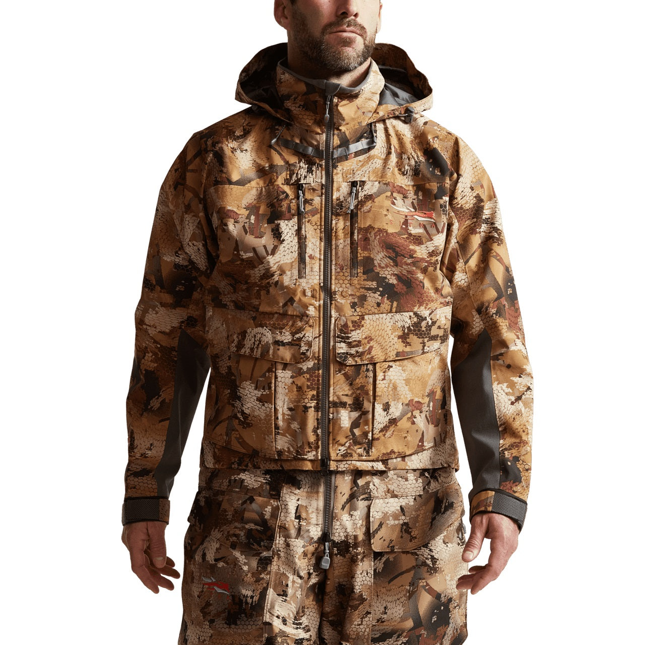 'Sitka' Men's Delta Pro Wading WP Jacket - Waterfowl : Optifade Waterfowl Marsh